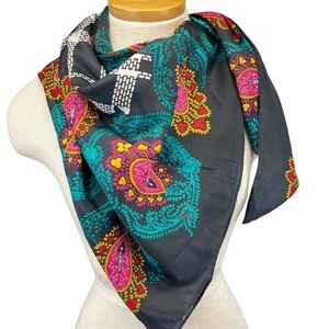 Diane Von Fürstenberg Plaid Paisley Scarf